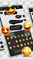 SMS Black White Keyboard скриншот 2