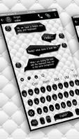 SMS Black White Keyboard syot layar 3