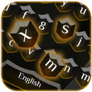 Black yellow Crystal keyboard APK