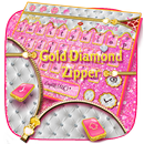 💎Gold Diamond Zipper Keyboard-APK