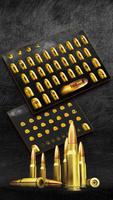 Golden Bullets Guns Keyboard poster
