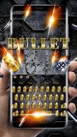 Golden Bullet Shots Keyboard Theme poster