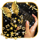 APK Golden Butterfly Gravity Keyboard Theme