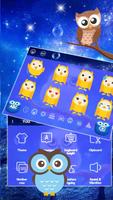 Galaxy Owl Keyboard Themes screenshot 2