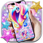 Galaxy Cute Unicorn Keyboard simgesi