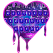 Galaxy Droplet Heart Keyboard Theme