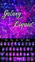 Galaxy Liquid Drop Keyboard Theme Plakat