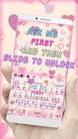 Girly Lock Screen Keyboard Theme poster