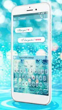 Screenshot 2 for Glass Water Drop Keyboard