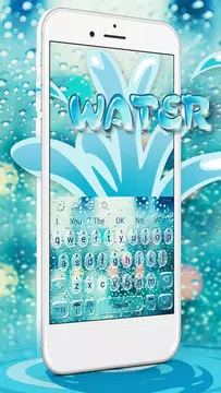 Screenshot 3 for Glass Water Drop Keyboard