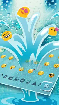 Screenshot 4 for Glass Water Drop Keyboard