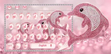 Crystal Couple Dolphin Keyboard