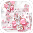 Glittering Diamond Flower Keyboard