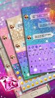 Glitter keyboard theme poster