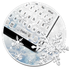 Icona Glitter Snowflake Gravity Keyboard Theme
