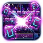Glittering Purple Starlight Keyboard ikon