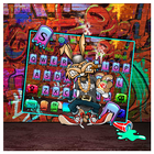 Graffiti Smoky Rabbit Keyboard Theme icon