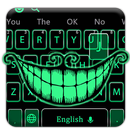 Green Fluorescent Smile Keyboard APK