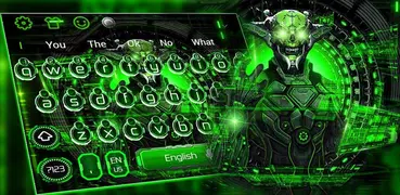 Green Tech Robot Keyboard