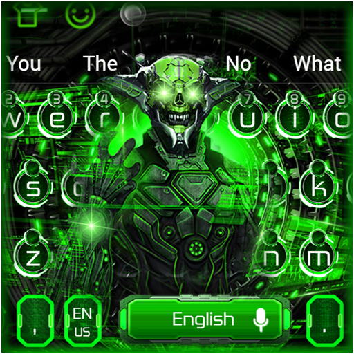 Green Tech Robot Keyboard