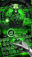 Clavier Robot Green Tech Affiche