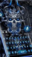 Poster Metal Skull Keyboard Theme