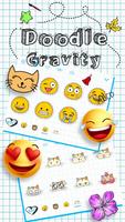 2 Schermata Doodle Gravity Keyboard Theme