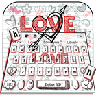 Doodle Love Keyboard ícone