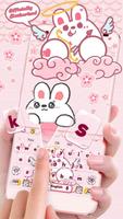 Cute Rabbit Da Ji Tu Keyboard ภาพหน้าจอ 1