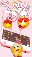 Cute Rabbit Da Ji Tu Keyboard 스크린샷 2