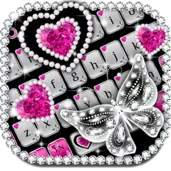 Shiny Diamond Butterfly Keyboard APK download