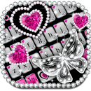 Shiny Diamond Butterfly Keyboard APK