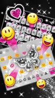 Shiny Diamond Butterfly Keyboard capture d'écran 2