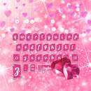 Pink Diamond Glitter Heart Keyboard Theme APK