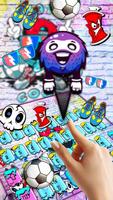 DJ Graffiti Keyboard Theme syot layar 1