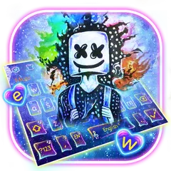 DJ Neon Galaxy Keyboard Icon