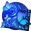 Dreamy Blue Butterfly Keyboard