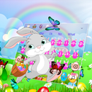Easter Bunny Eggs Keyboard Theme APK