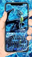 Electric Dragon Keyboard Theme Affiche