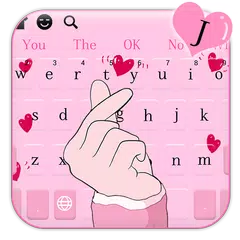 Baixar Teclado de dedo coração amor APK