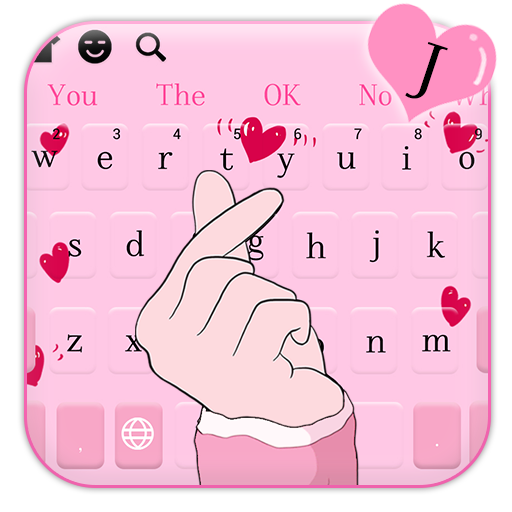 Finger Heart Love Keyboard