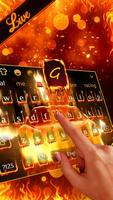 3D Fire Burning Car Keyboard Theme capture d'écran 1