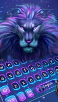 Fluorescent Lion Keyboard Theme poster