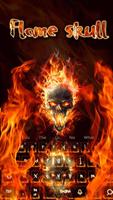 Flame Skull Keyboard poster