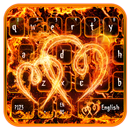 Flaming Heart Keyboard APK