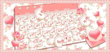 Floral Love Letter Keyboard