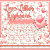 Floral Love Letter Keyboard ikona