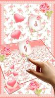 Floral Love Letter Keyboard syot layar 1