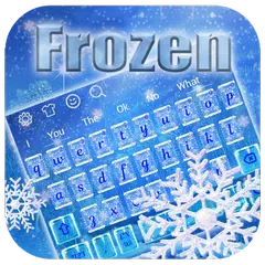 Скачать Frozen Snowflake Keyboard APK