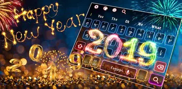 2019 Happy New Year Keyboard Theme